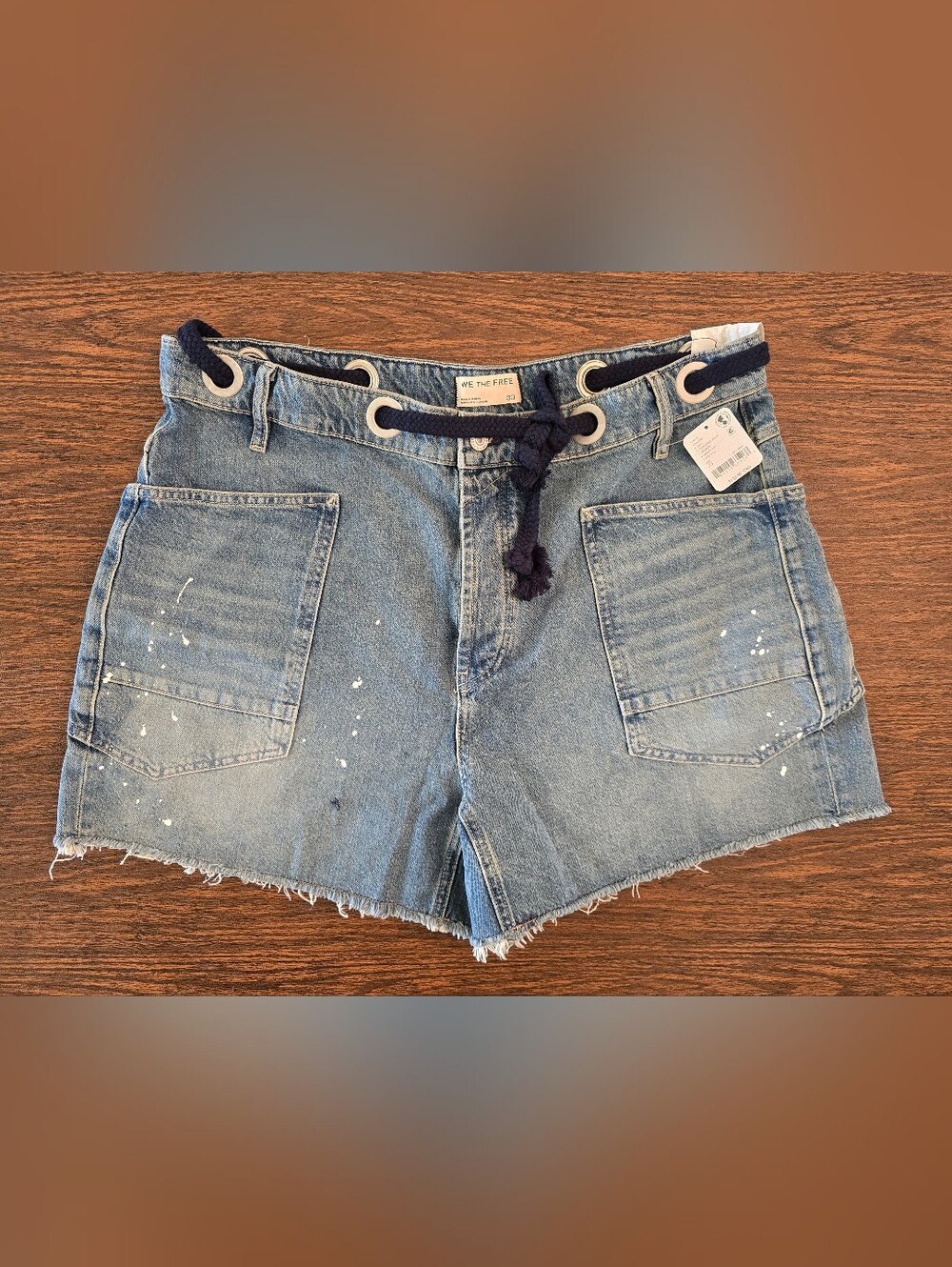 NWT We The Free Paint Splatter Moxie Shorts - 33